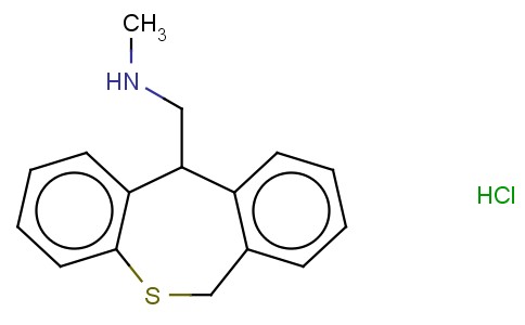 11-(METHYLAMINOMETHYL)-6,11-DIHYDRODIBENZO(B,E)THIEPIN HYDROCHLORIDE